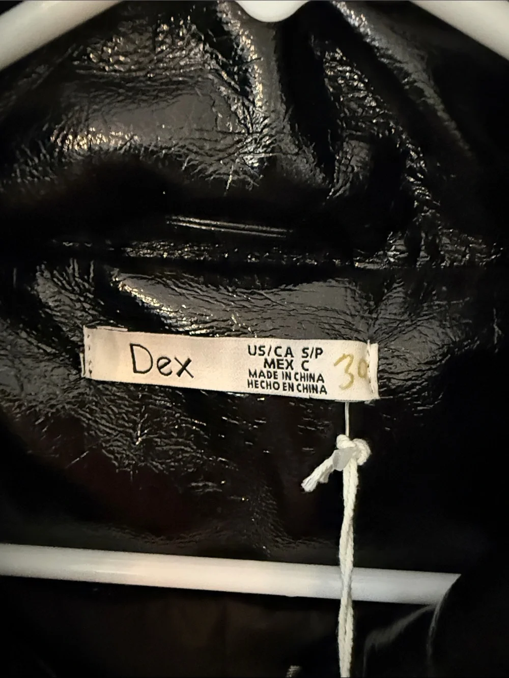 Dex Black Shiny Puffer Vest
